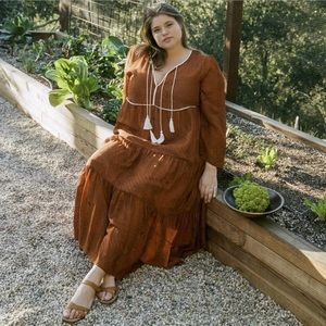 Christy Dawn Paloma Pumpkin Paisley dress size 3X